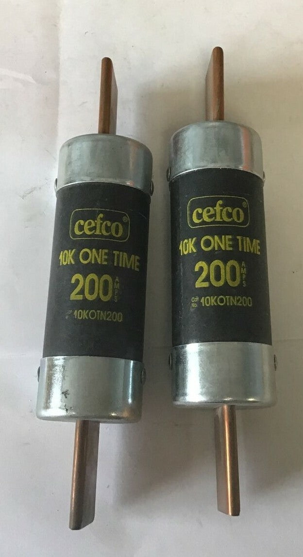 CEFCO 10K OTN FUSE ONE TIME CLASS H 250V ***LOTOF2***0