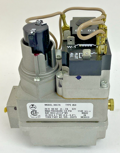 WHITE-RODGERS 36C76 MANIFOLD GAS VALVE 3/4 X 3/4 6-7A 24V 1/2PSI 280000BTU5