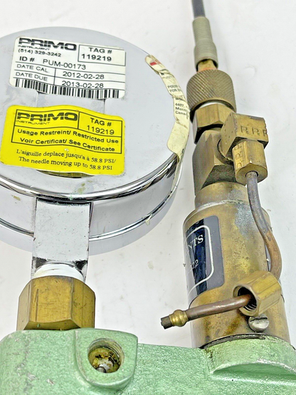 RALSTON INSTRUMENTS - HYDRAULIC HAND PUMP - 0-60 PSI - PUM 00173 - CALIBRATOR7