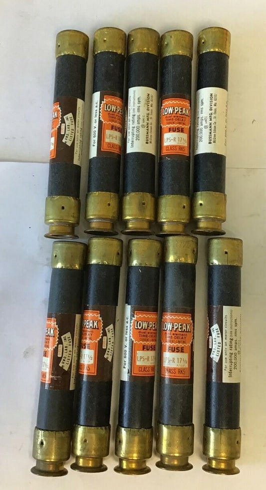BUSSMANN LPS-R 17 1/2 TIME-DELAY CLASS RK5 FUSE  ***LOTOF10***0