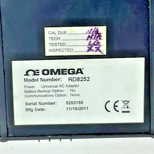 OMEGA RD8250 PAPERLESS RECORDER  7VA3