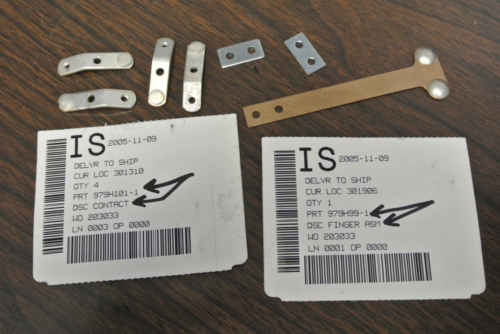 P&H 979H101-1 / 979H99-1 CRANE UP-TRAVEL LIMIT SWITCH CONTACTS as SHOWN1