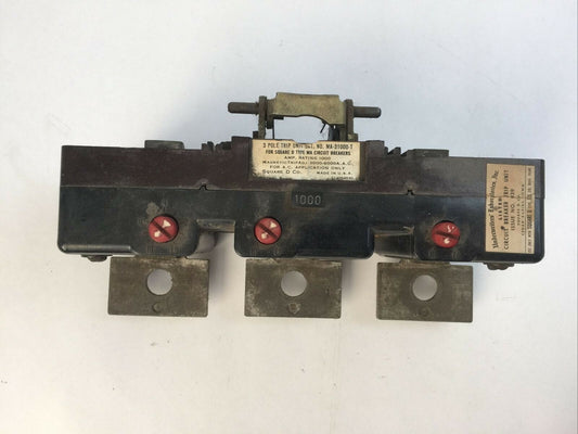 SQUARE D MA-31000-T TRIP UNIT 1000A MAG TRIP ADJ 3000-6000A 0