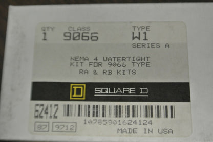 SQUARE D / 9066 W1 / NEMA 4 WATERTIGHT KIT for 9066 RA & RB KITS / NEW SURPLUS1