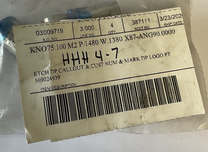 DAYTON KNO75 100 M2 P.1480 W.1380 X87-ANG90.0000 PUNCH ***LOTOF4***1