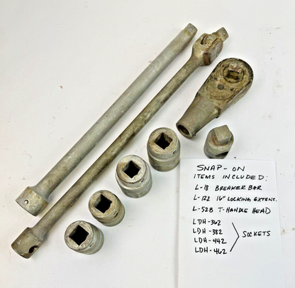 SNAP-ON / JH WILLIAMS - SOCKET SET - AMAZING PIECES - SEE FULL DESCRIPTION BELOW1