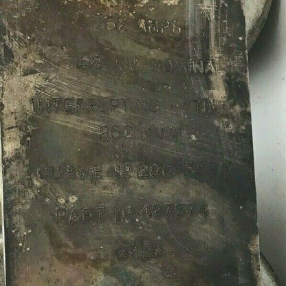 ITE 427574 362AMPS CURRENT LIMITING FUSE 300E AMPS INTERR. RATE 250MVA6