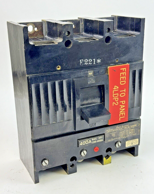 GE - TJK436F000 - CIRCUIT BREAKER W/ 400A TRIP - 3 POLE/ 600 VAC/ 400 A0