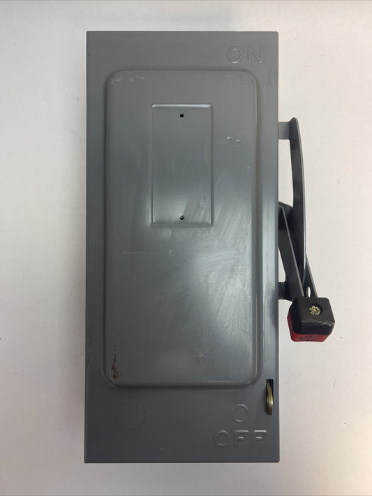 SQUARE D HU361 SERIES E2 SAFETY SWITCH 600V 30AMP 30HP NON-FUSIBLE 3P TYPE 10