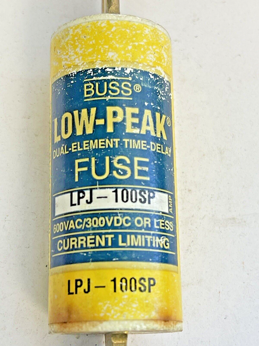 COOPER BUSSMANN LPJ-100SP DUAL ELEMENT CURRENT LIMITING FUSE 600VAC0