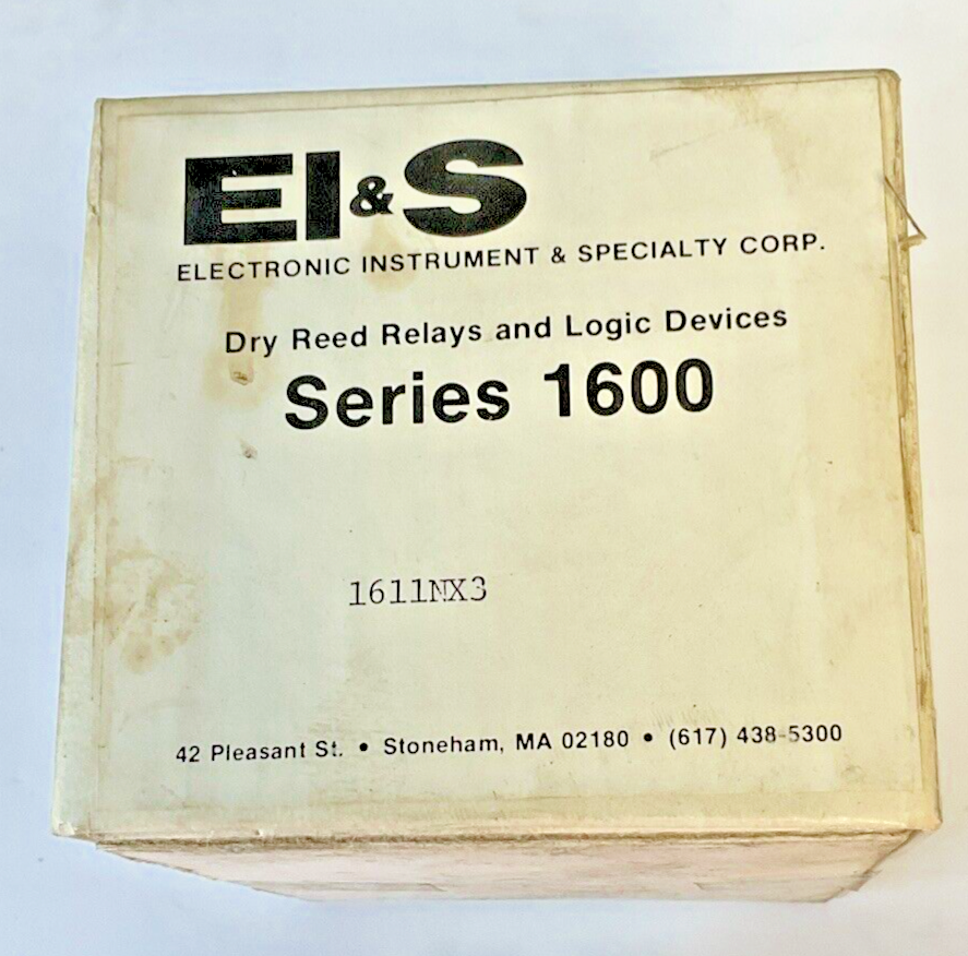 ELECTRONIC INSTRUMENT & SPECIALTY CORP 1611NX3 CONTROL RELAY SERIES 16001