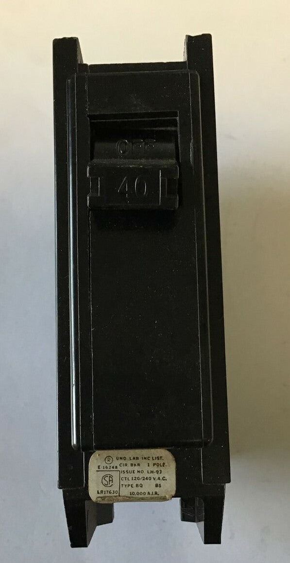 SYLVANIA BQ1C040 CIRCUIT BREAKER 40A 120/240VAC TYPE BQ***LOTOF6***1