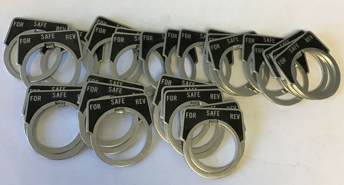UNBRANDED LEGEND PLATE  FOR/SAFE/REV ***LOTOF28***0