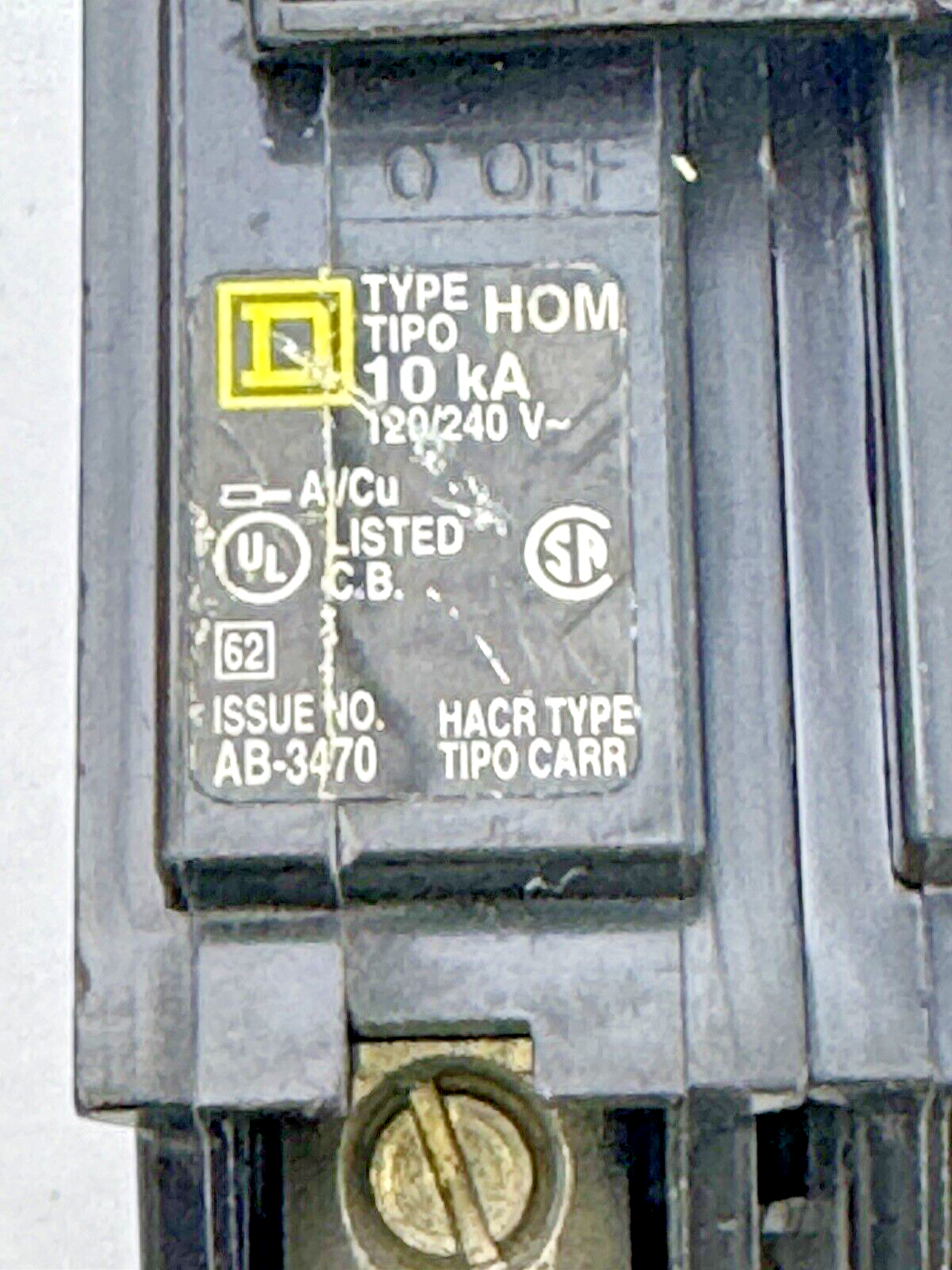 SQUARE D **LOT OF 8** HOM240 - CIRCUIT BREAKERS - 2 POLE/ 40 A/ 240 VAC8