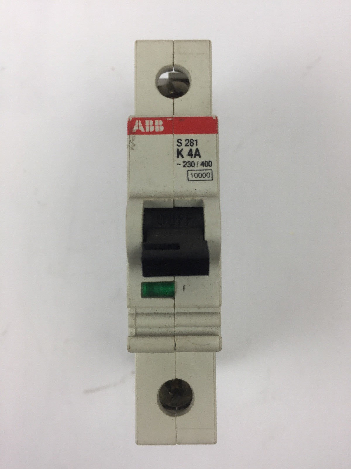 ABB S 281 K 4 A CIRCUIT BREAKER 1 POLE E76126 277/480 VAC0