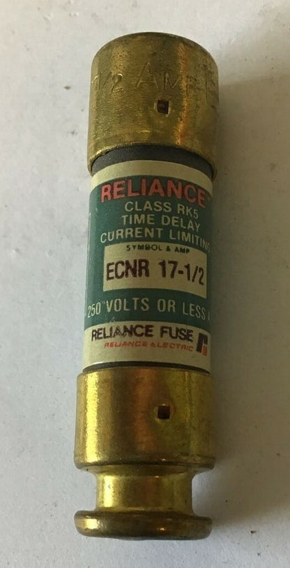 RELIANCE ECNR 17-1/2 FUSE CLASS RK5 250VAC TIME DELAY ***LOTOF9***1