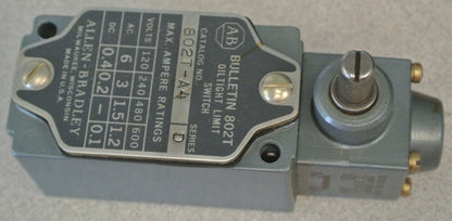 ALLEN-BRADLEY 802T-A4 / OILTIGHT LIMIT SWITCH / CCW 1-WAY REVERSIBLE / NEW SURPL3