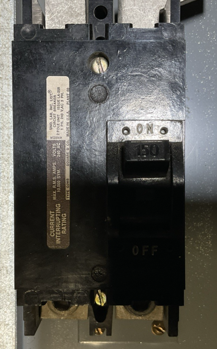 SQUARE D MSC50TS BREAKER PANELBOARD TYPE 1 SER E1 200A 120/240V 150AMP MAIN8