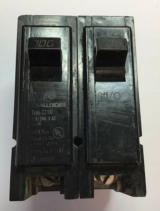 CHALLENGER C2100 CIRCUIT BREAKER  120/240VAC 2POLE TYPE HACR0