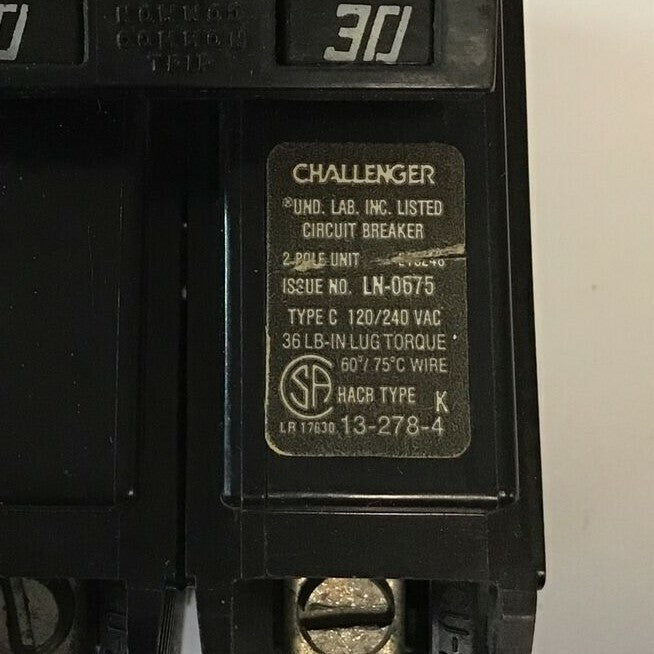 CHALLENGER C230 CIRCUIT BREAKER 120/240VAC ***LOTOF3***2