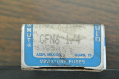 LOT of 8 / GOULD GFN6-1/4 TIME-DELAY FUSES / 6-1/4A / 250VAC / NEW SURPLUS3