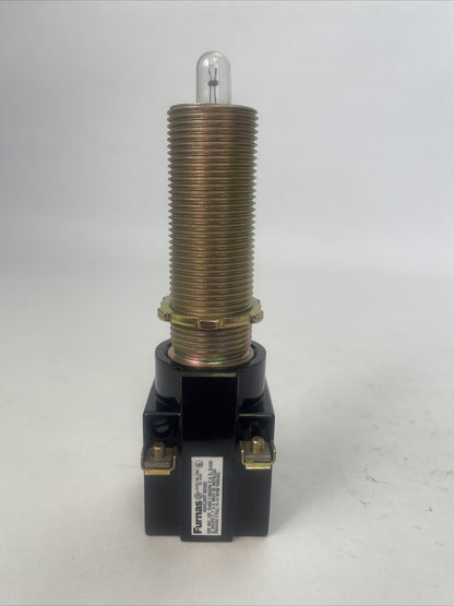 FURNAS 51PA5G2LB PILOT LIGHT LONG BUSHING TRANSFORMER TYPE 120VAC NEMA 7,90