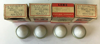 CUTLER HAMMER 10250TC12 WHITE LENS ***LOTOF4***0