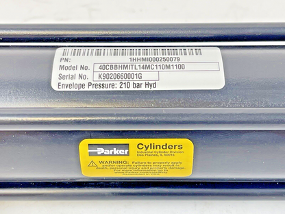 PARKER - 1HHM1000250079 - HYDRAULIC CYLINDER - 40CBBHMITL14MC110M11002