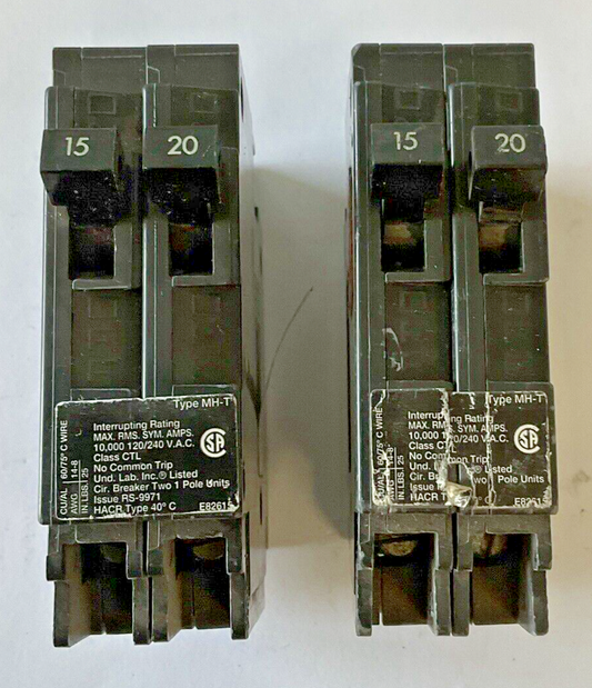 CROUSE-HINDS MP1520 CIRCUIT BREAKER TYPE MH-T 120/240VAC CLASS CTL  ***LOTOF2***0