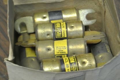 BOX of 10 / BUSS ACL80 DUAL-ELEMENT FORK-LIFT FUSE / 80A / 125V / NEW SURPLUS3