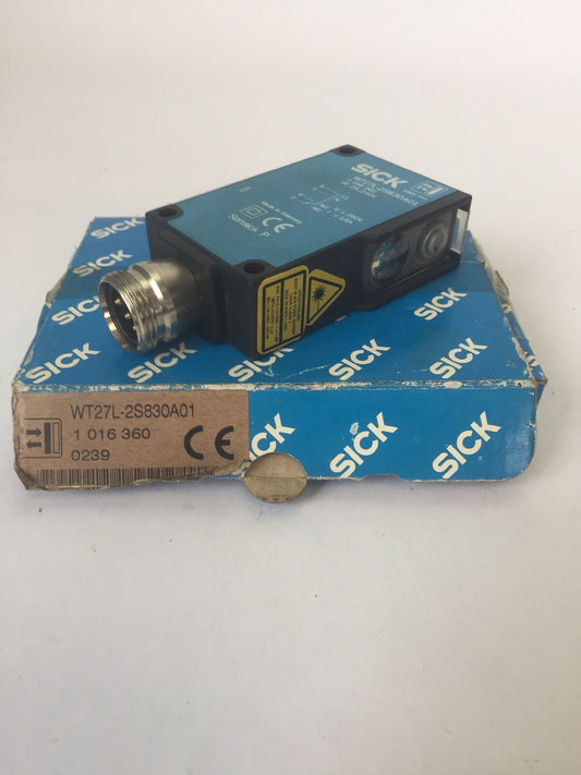 SICK WT27L-2S830A01 PHOTOELECTRIC PROXIMITY SWITCH UC 24...240V 0