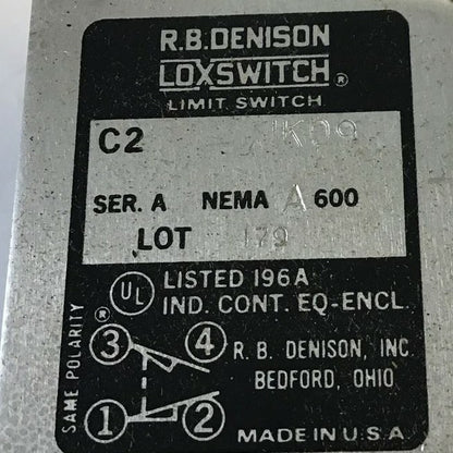 GOULD C2 JK09 LIMIT SWITCH SERIES A NEMA A600 2