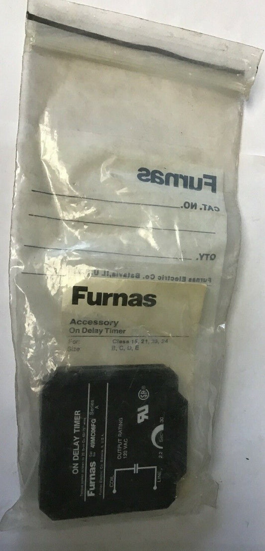 FURNAS 49MC06FG ON DELAY TIMER 120VAC SERIES A 0