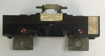 SQUARE D MA-2600-T 2POLE TRIP UNIT 600A FOR SQUARE D TYPE MA CIRCUIT BREAKERS0