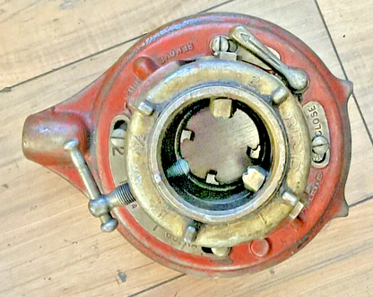 RIDGID 65-R PIPE THREADER RECEDING DIE HEAD 1"-2" W/ HANDLE3