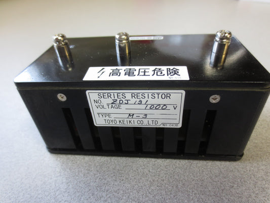 TOYO KEIKI CO LTDZDJ131 SERIES RESISTOR - TYPE M-3 - 1000V0