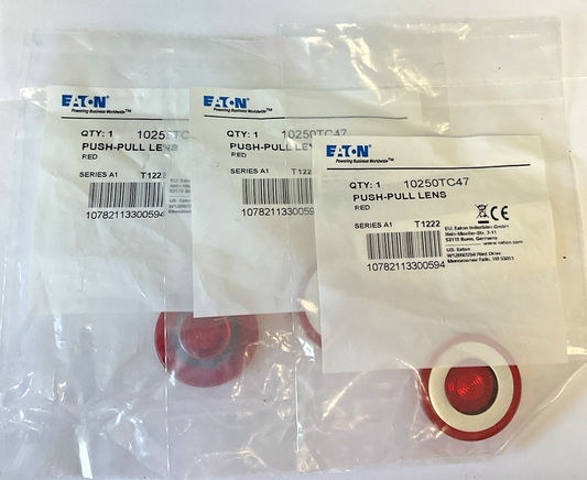 EATON 10250TC47 PUSH-PULL LENS SER.A1 RED****LOTOF3****0