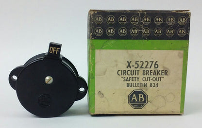 ALLEN-BRADLEY X-52276 CIRCUIT BREAKER - SAFETY CUT-OUT - BUL. 824, NEW0