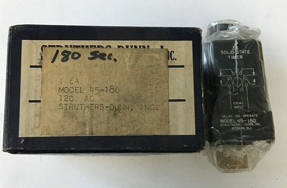 STRUTHERS-DUNN 45-180 SOLID STATE TIMES 120VAC 0