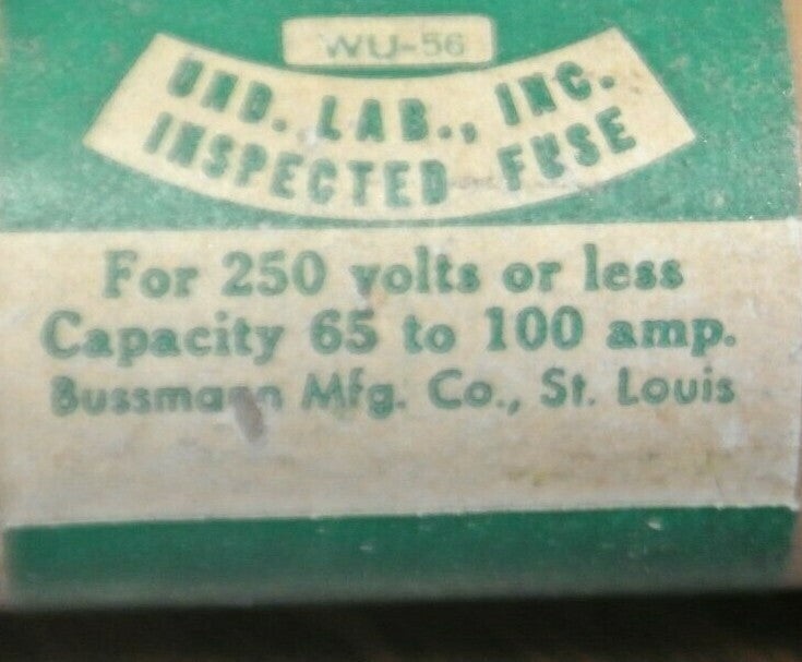 BUSS REN70 RENEWABLE FUSE / 70A / 250V / NEW SURPLUS2