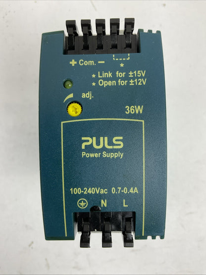 PULS ML30.106 POWER SUPPLY OUTPUT DC +/-15 / +/-15V 2A0