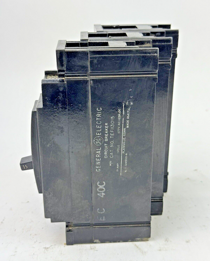 GE **LOT OF 3** - TEF113015 - CIRCUIT BREAKER - 1 POLE/15A/277 VAC5