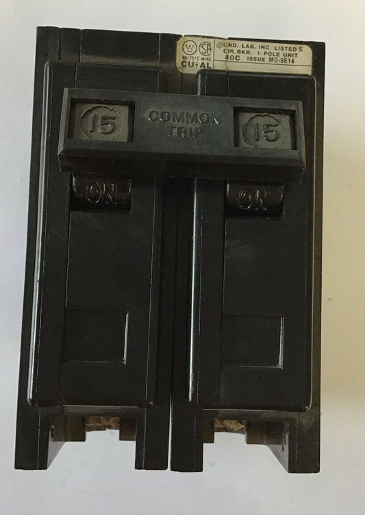 WESTINGHOUSE QPHW2015 CIRCUIT BREAKER 120/240VAC 2POLE  QUICKLAG0