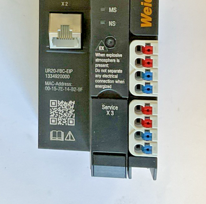 WEIDMULLER UR20-FBC-EIP ETHERNET GATEWAY HW:01.21.002
