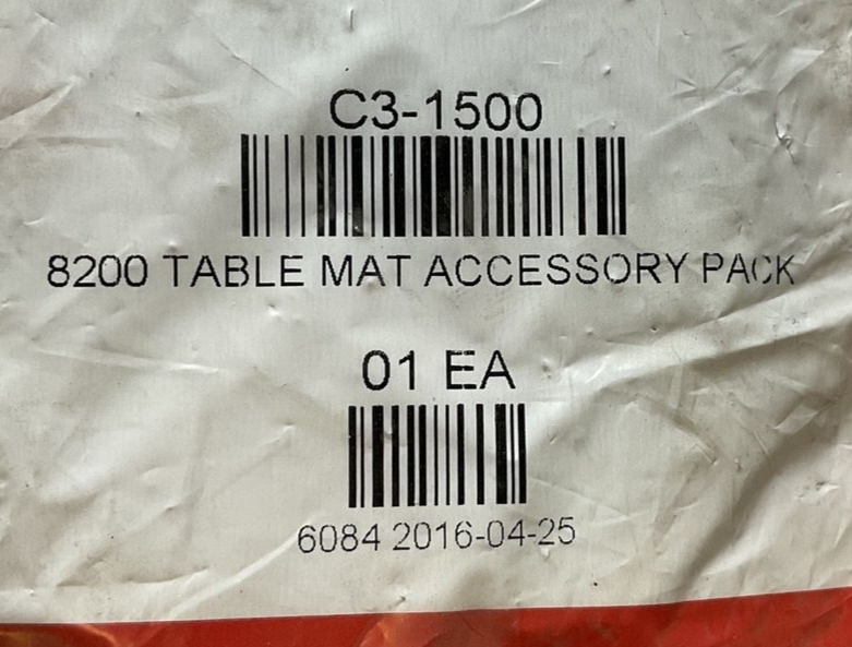 SCS C3-1500 8200 TABLE MAT ACCESSORY PACK1