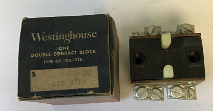 WESTINGHOUSE OT1W DOUBLE CONTACT BLOCK****LOTOF2****1