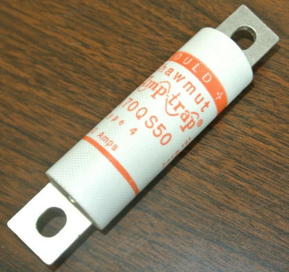 GOULD SHAWMUT A70QS50 AMP-TRAP SEMICONDUCTOR FUSE / 700VAC / 50A / NEW SURPLUS0