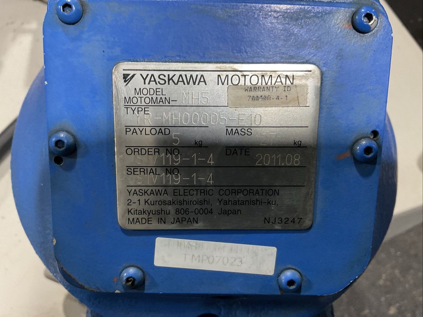 YASKAWA YR-MH00005-E10 WELDING DX100/MH5 TYPE ERDR-MH00005-B32 3PH 480V 50/60HZ2