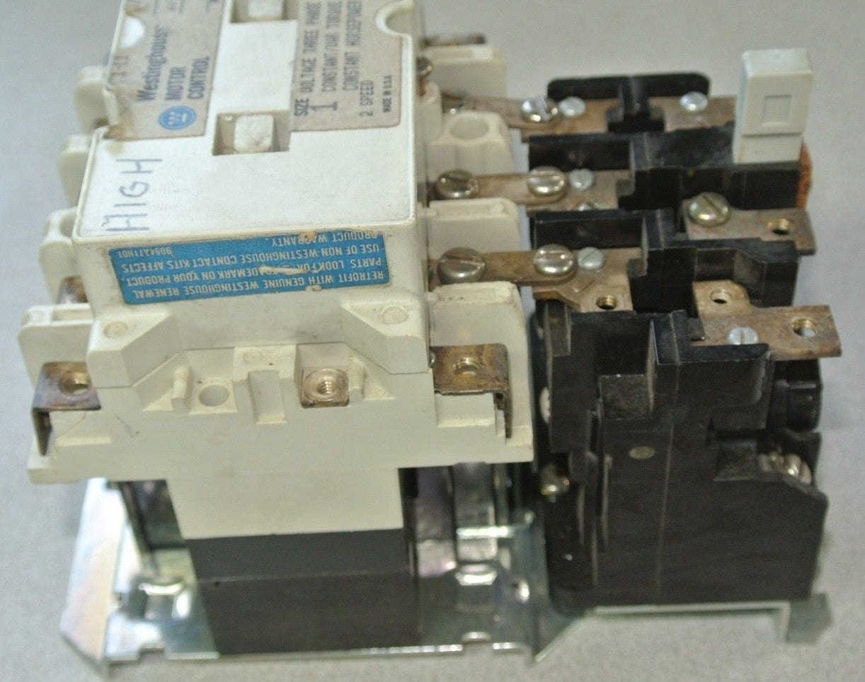 WESTINGHOUSE 505C808G15 / 9084A71HD1 STARTER w/ AA13A OVERLOAD RELAY - 24V 60Hz5