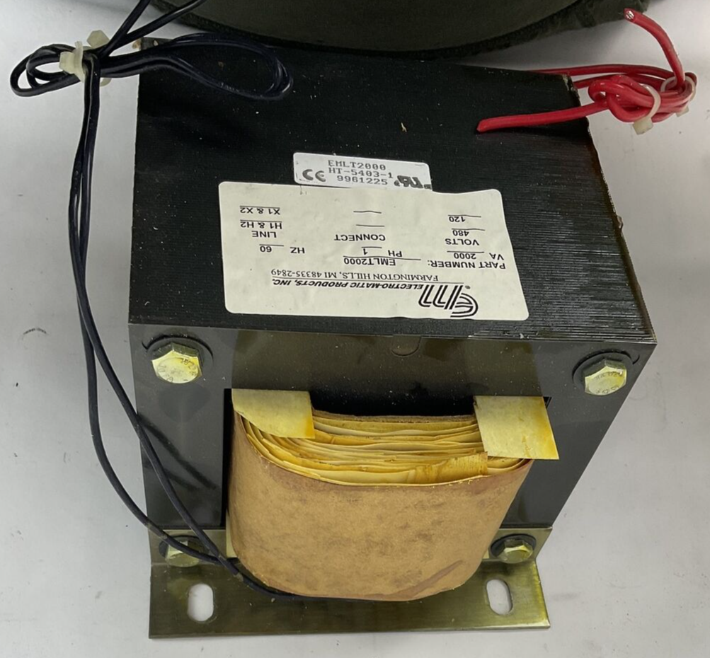 ELECTRO-MATIC PRODUCTS EMLT2000 TRANSFORMER VA2000 120/480V 60HZ 1PH5